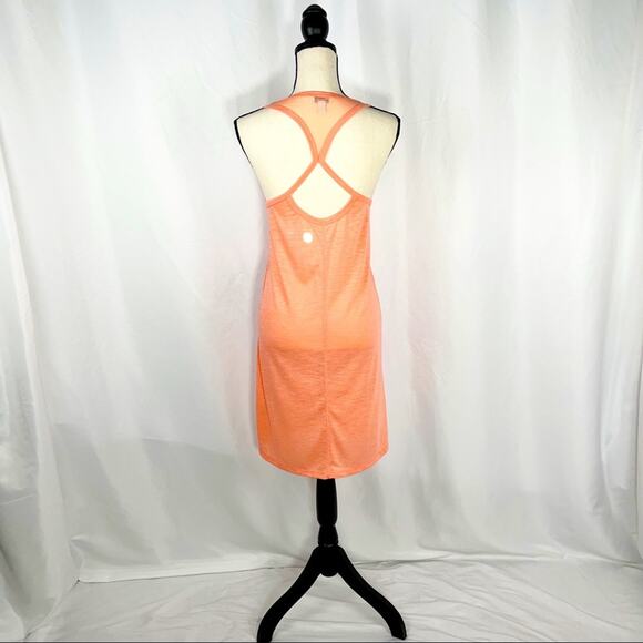 Balance Cover-Up Collection Tangerine Mesh & Cutout Racerback Cover Up Dress SzL - Picture 5 of 16